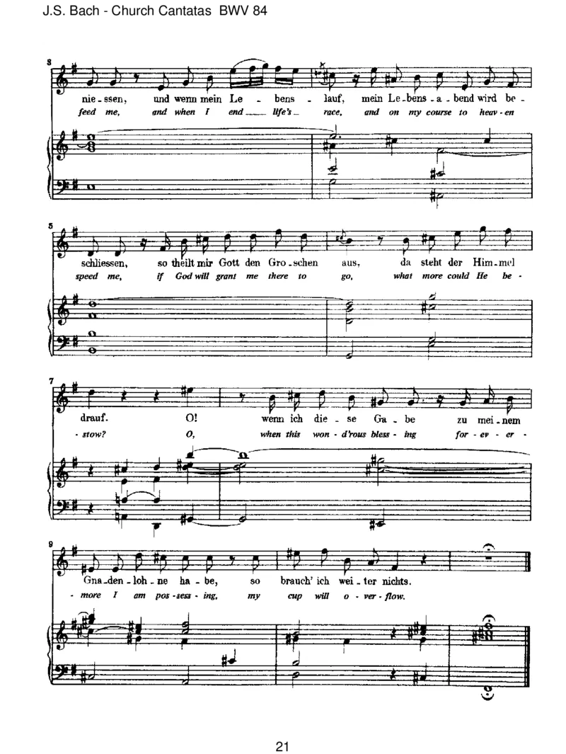 BWV84Ichbinvergn&uuml;gtmitmeinemGl&uuml;cke_一万首著名钢琴曲谱哈农贝多芬合集视频教学电子版高清无水印可打印_1古典钢琴知名音乐家谱_巴赫钢琴谱全集_J.S巴赫作品全集