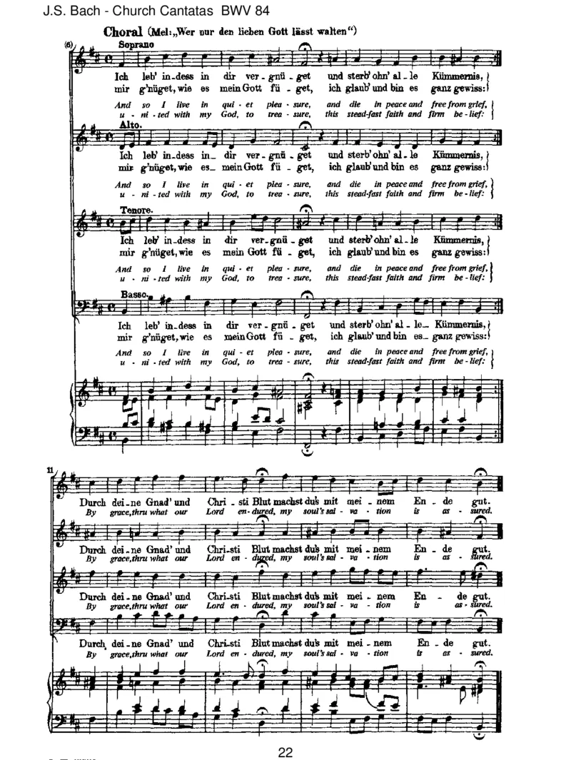 BWV84Ichbinvergn&uuml;gtmitmeinemGl&uuml;cke_一万首著名钢琴曲谱哈农贝多芬合集视频教学电子版高清无水印可打印_1古典钢琴知名音乐家谱_巴赫钢琴谱全集_J.S巴赫作品全集