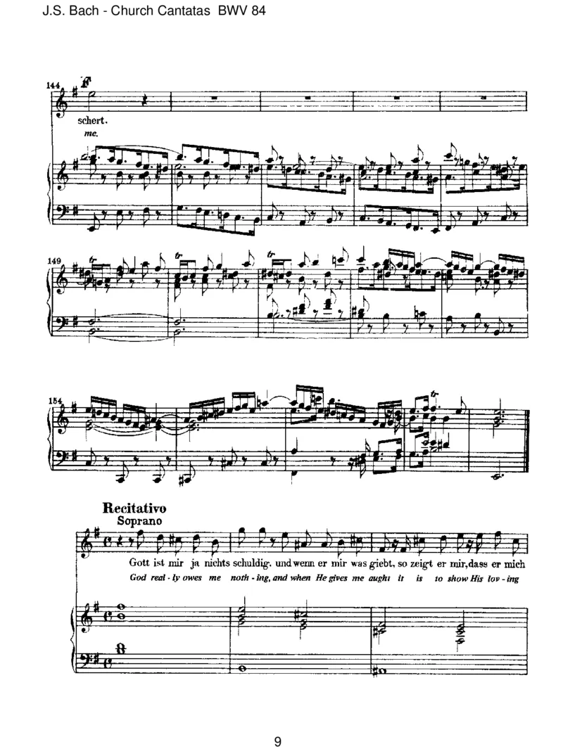 BWV84Ichbinvergn&uuml;gtmitmeinemGl&uuml;cke_一万首著名钢琴曲谱哈农贝多芬合集视频教学电子版高清无水印可打印_1古典钢琴知名音乐家谱_巴赫钢琴谱全集_J.S巴赫作品全集
