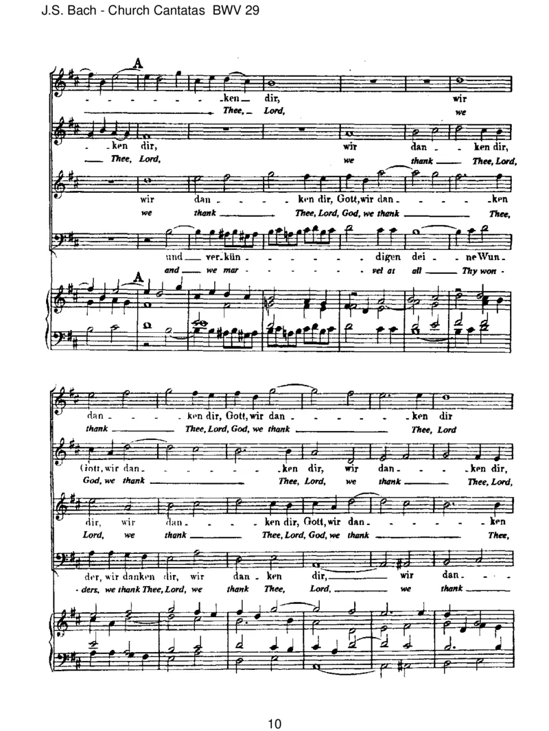 BWV29Wirdankendir,Gott,wirdankendir_一万首著名钢琴曲谱哈农贝多芬合集视频教学电子版高清无水印可打印_1古典钢琴知名音乐家谱_巴赫钢琴谱全集_J.S巴赫作品全集