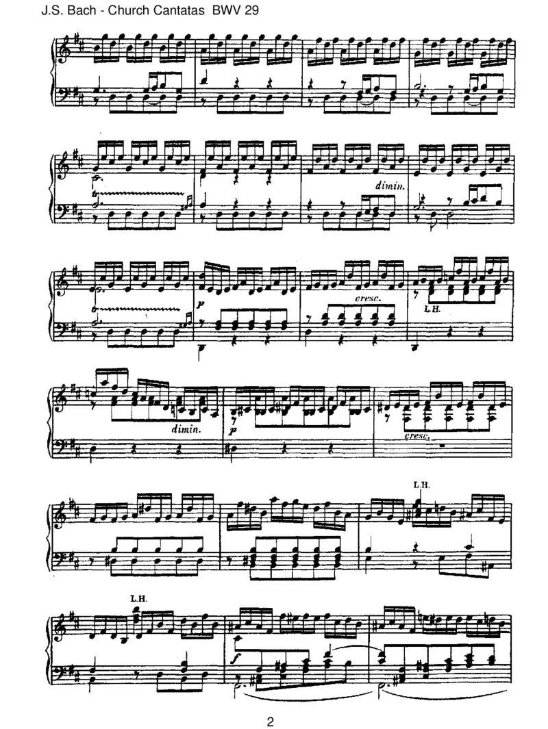 BWV29Wirdankendir,Gott,wirdankendir_一万首著名钢琴曲谱哈农贝多芬合集视频教学电子版高清无水印可打印_1古典钢琴知名音乐家谱_巴赫钢琴谱全集_J.S巴赫作品全集