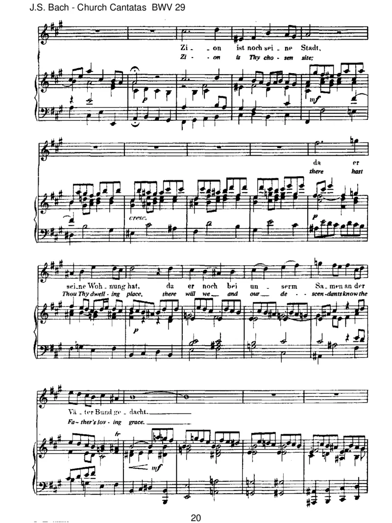 BWV29Wirdankendir,Gott,wirdankendir_一万首著名钢琴曲谱哈农贝多芬合集视频教学电子版高清无水印可打印_1古典钢琴知名音乐家谱_巴赫钢琴谱全集_J.S巴赫作品全集