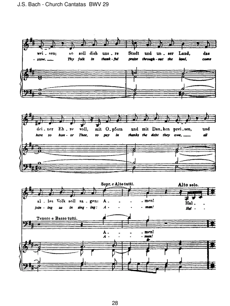 BWV29Wirdankendir,Gott,wirdankendir_一万首著名钢琴曲谱哈农贝多芬合集视频教学电子版高清无水印可打印_1古典钢琴知名音乐家谱_巴赫钢琴谱全集_J.S巴赫作品全集