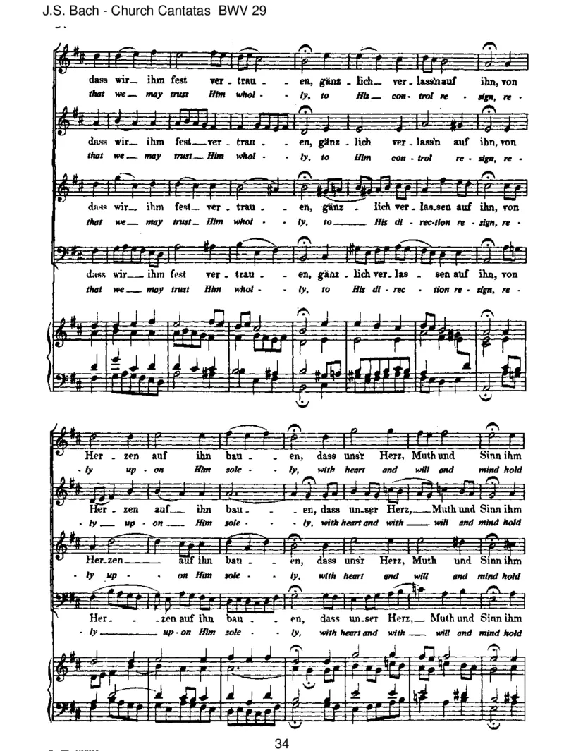 BWV29Wirdankendir,Gott,wirdankendir_一万首著名钢琴曲谱哈农贝多芬合集视频教学电子版高清无水印可打印_1古典钢琴知名音乐家谱_巴赫钢琴谱全集_J.S巴赫作品全集