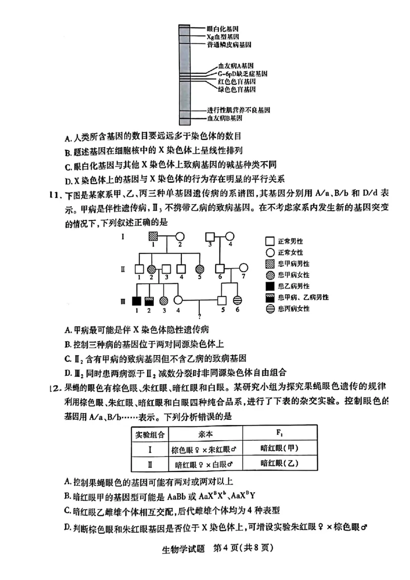 河南省南阳六校2024-2025学年高一下学期期中考试生物PDF版含解析_2024-2025高一（7-7月题库）_2025年04月试卷_0424河南省南阳市六校2024-2025学年高一下学期期中考试