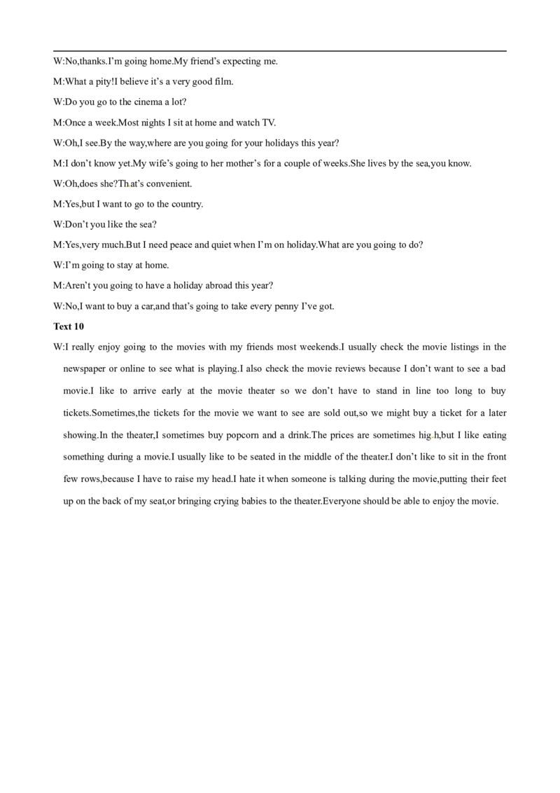 备考2024新高考英语听力04(答案+听力原文)_2024年5月_01按日期_1号_2024高考英语听力专题（80套模拟训练+历年真题）(附音频）_高考英语听力高分80套模拟训练
