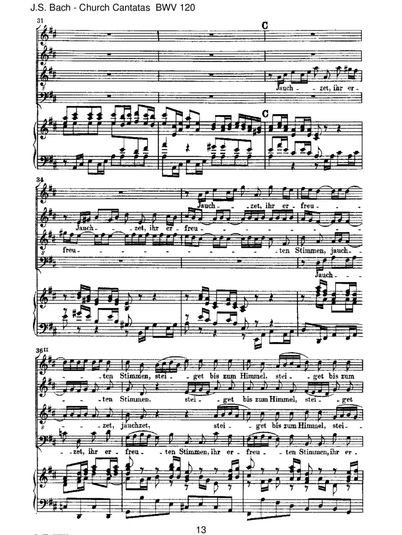 BWV120Gott,manlobetdichinderStille_一万首著名钢琴曲谱哈农贝多芬合集视频教学电子版高清无水印可打印_1古典钢琴知名音乐家谱_巴赫钢琴谱全集_J.S巴赫作品全集