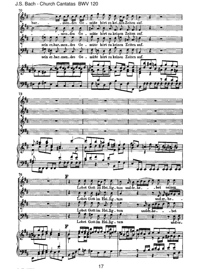 BWV120Gott,manlobetdichinderStille_一万首著名钢琴曲谱哈农贝多芬合集视频教学电子版高清无水印可打印_1古典钢琴知名音乐家谱_巴赫钢琴谱全集_J.S巴赫作品全集