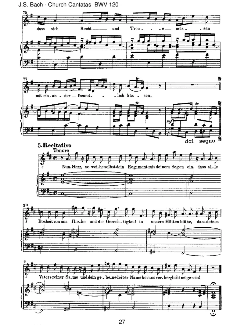 BWV120Gott,manlobetdichinderStille_一万首著名钢琴曲谱哈农贝多芬合集视频教学电子版高清无水印可打印_1古典钢琴知名音乐家谱_巴赫钢琴谱全集_J.S巴赫作品全集