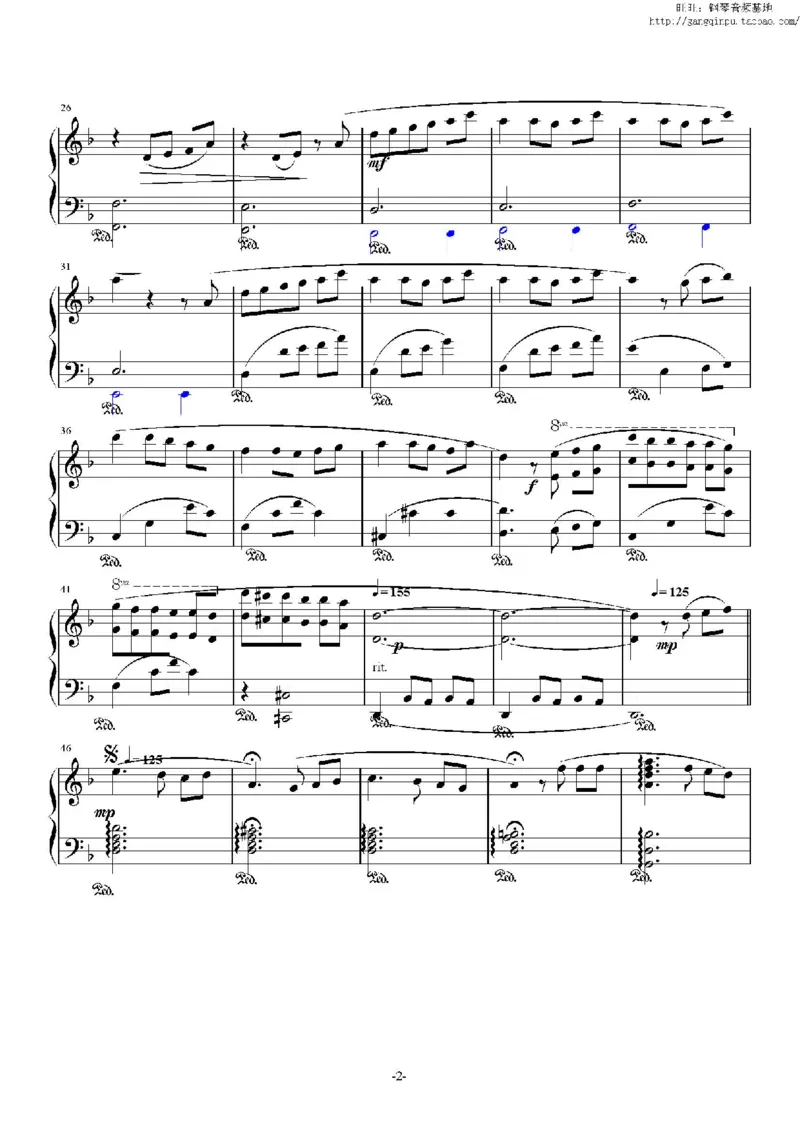 38、理查德克莱德曼（77页，共12首）_一万首著名钢琴曲谱哈农贝多芬合集视频教学电子版高清无水印可打印_3流行音乐谱_流行钢琴谱合集形式_高清PDF无水印