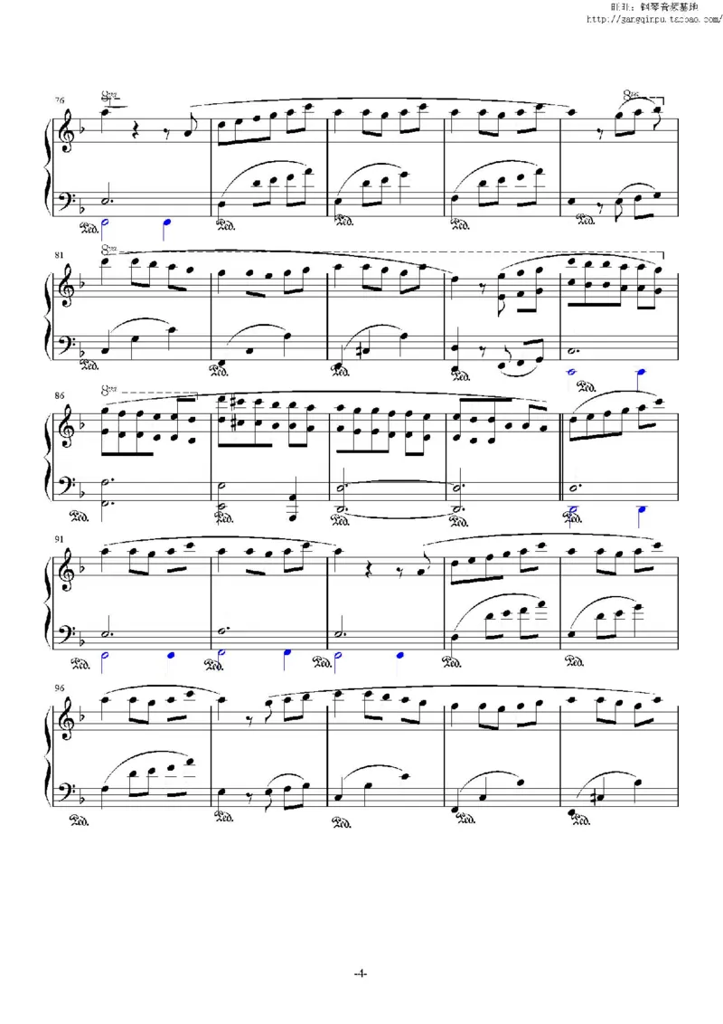 38、理查德克莱德曼（77页，共12首）_一万首著名钢琴曲谱哈农贝多芬合集视频教学电子版高清无水印可打印_3流行音乐谱_流行钢琴谱合集形式_高清PDF无水印