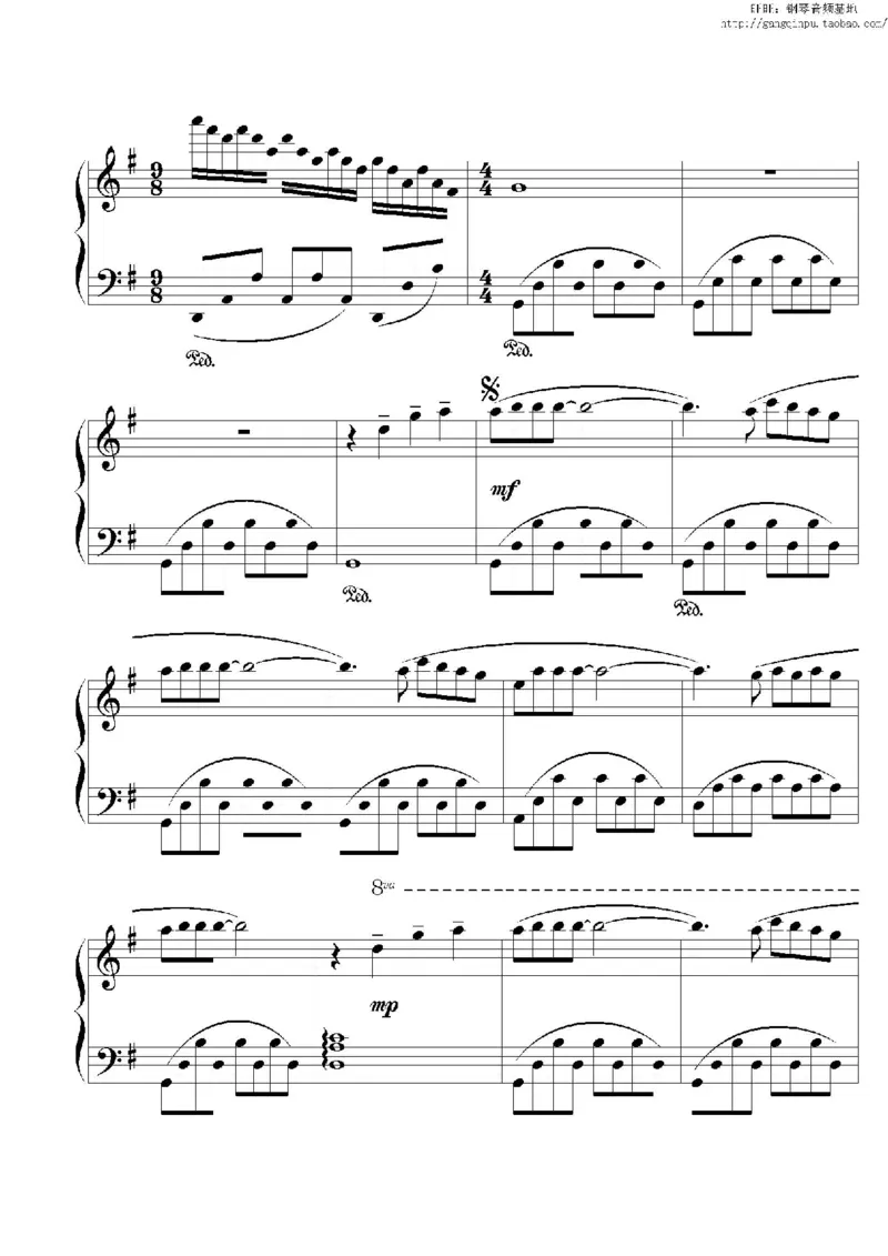 38、理查德克莱德曼（77页，共12首）_一万首著名钢琴曲谱哈农贝多芬合集视频教学电子版高清无水印可打印_3流行音乐谱_流行钢琴谱合集形式_高清PDF无水印