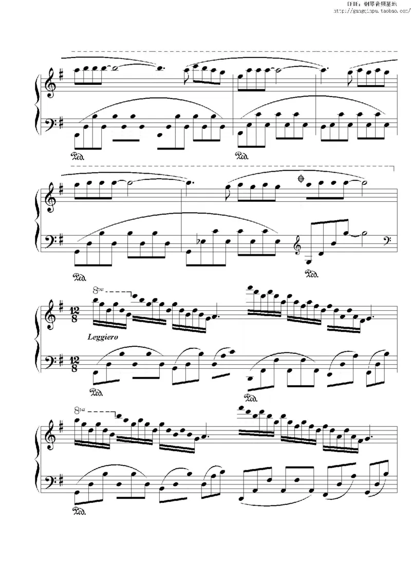 38、理查德克莱德曼（77页，共12首）_一万首著名钢琴曲谱哈农贝多芬合集视频教学电子版高清无水印可打印_3流行音乐谱_流行钢琴谱合集形式_高清PDF无水印