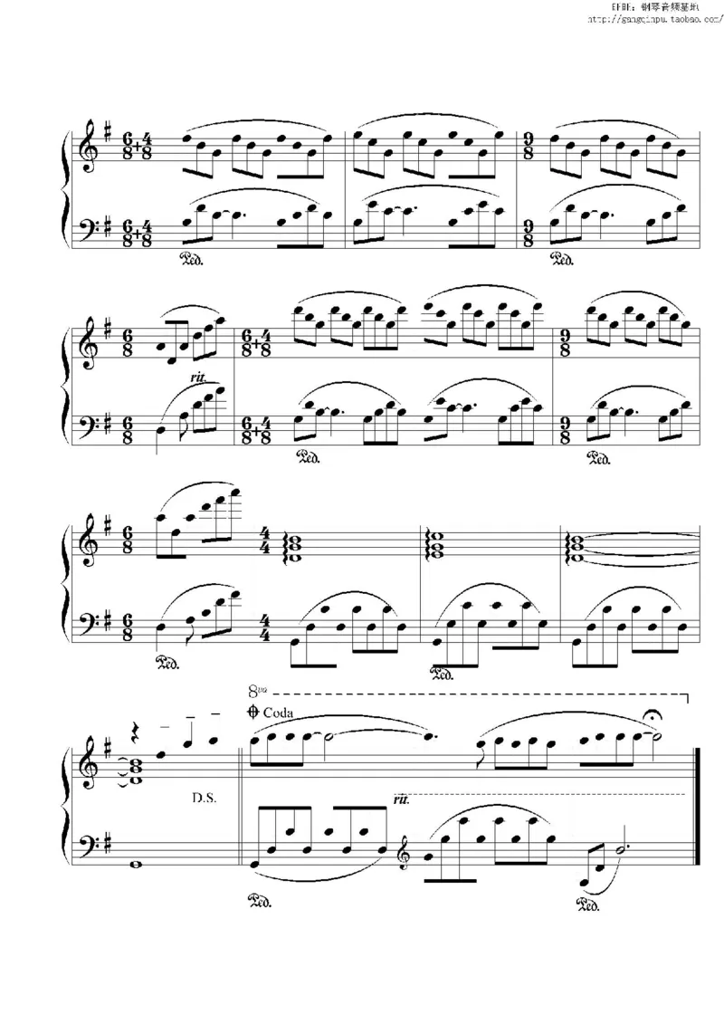 38、理查德克莱德曼（77页，共12首）_一万首著名钢琴曲谱哈农贝多芬合集视频教学电子版高清无水印可打印_3流行音乐谱_流行钢琴谱合集形式_高清PDF无水印