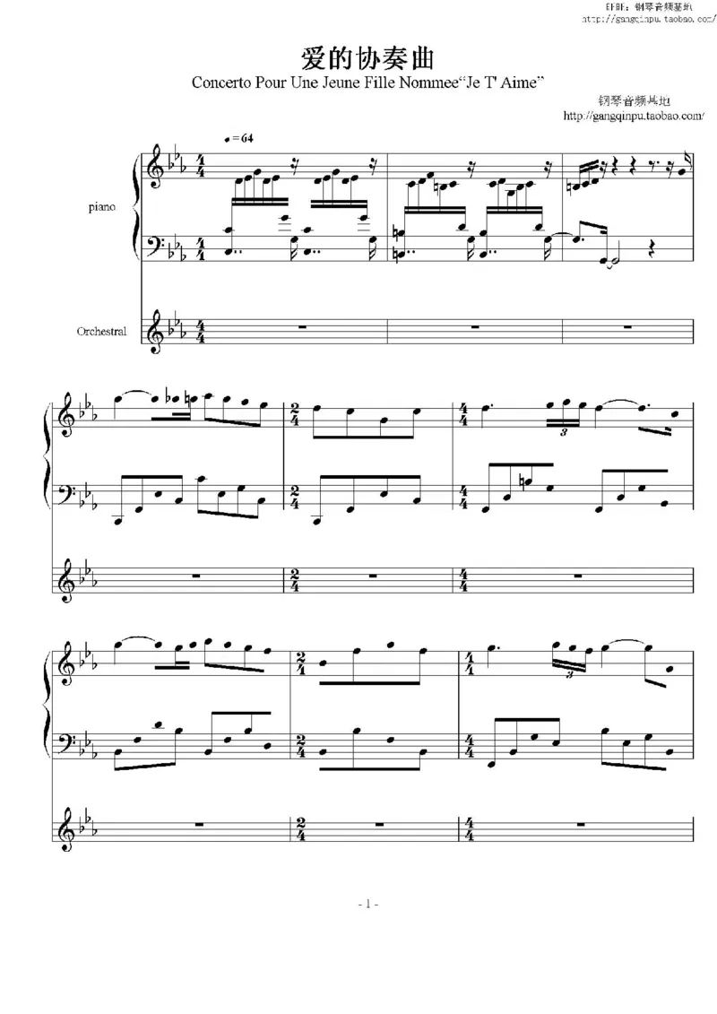 38、理查德克莱德曼（77页，共12首）_一万首著名钢琴曲谱哈农贝多芬合集视频教学电子版高清无水印可打印_3流行音乐谱_流行钢琴谱合集形式_高清PDF无水印