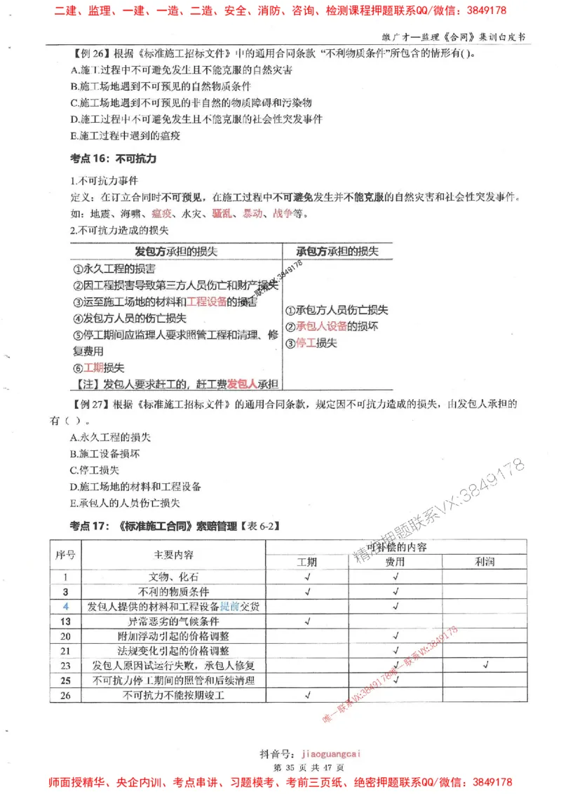 25监理合同-缴广才-集训白皮书涵盖80%考点_监理工程师_2025监理工程师_2025年监理工程师SVIP_2025年监理合同管理SVIP_05-考前密训✿央企特训✿机构普押