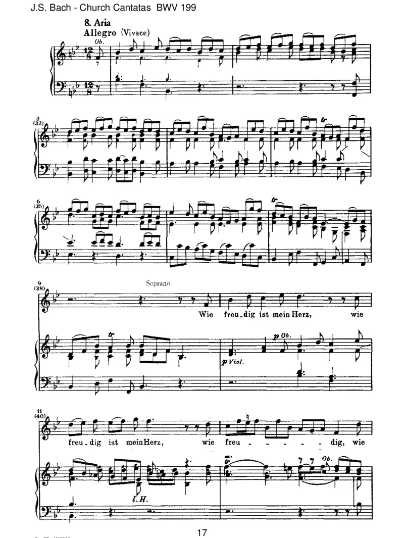 BWV199MeinHerzeschwimmtimBlut_一万首著名钢琴曲谱哈农贝多芬合集视频教学电子版高清无水印可打印_1古典钢琴知名音乐家谱_巴赫钢琴谱全集_J.S巴赫作品全集_JohannSebastianBach(1685-1750)巴赫