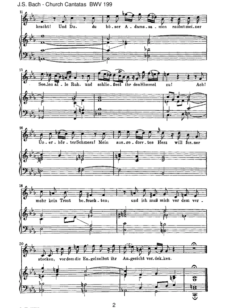 BWV199MeinHerzeschwimmtimBlut_一万首著名钢琴曲谱哈农贝多芬合集视频教学电子版高清无水印可打印_1古典钢琴知名音乐家谱_巴赫钢琴谱全集_J.S巴赫作品全集_JohannSebastianBach(1685-1750)巴赫