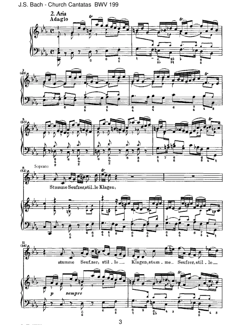 BWV199MeinHerzeschwimmtimBlut_一万首著名钢琴曲谱哈农贝多芬合集视频教学电子版高清无水印可打印_1古典钢琴知名音乐家谱_巴赫钢琴谱全集_J.S巴赫作品全集_JohannSebastianBach(1685-1750)巴赫
