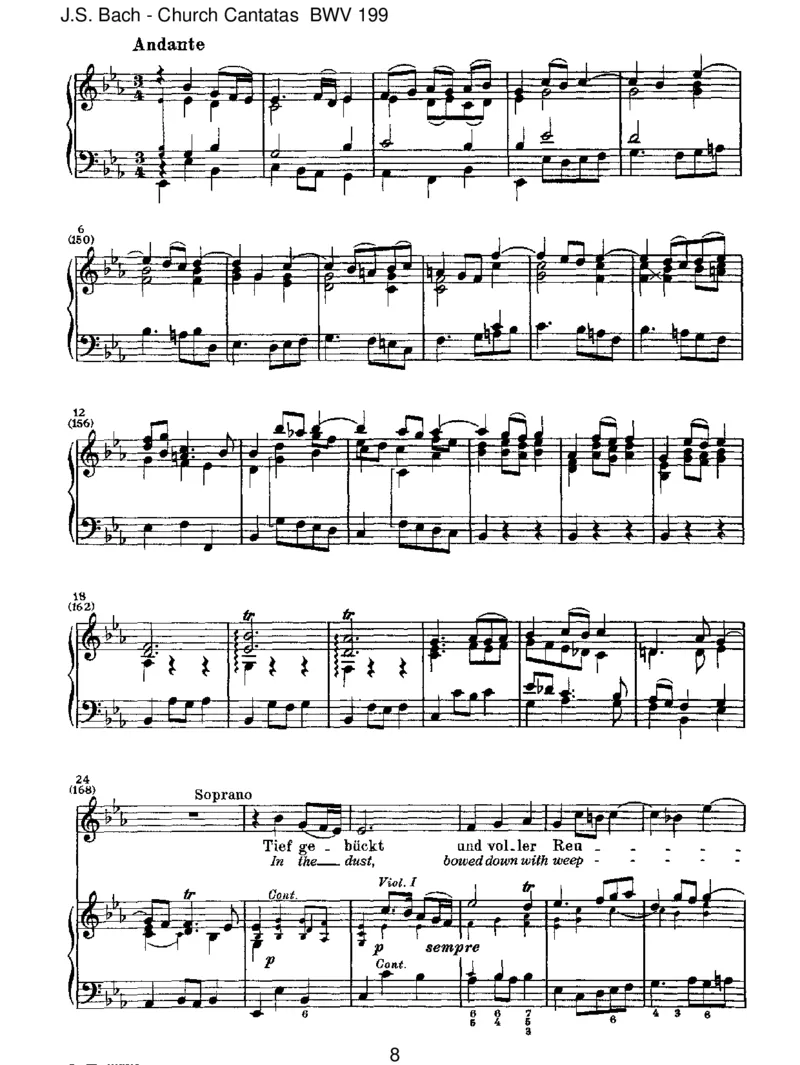 BWV199MeinHerzeschwimmtimBlut_一万首著名钢琴曲谱哈农贝多芬合集视频教学电子版高清无水印可打印_1古典钢琴知名音乐家谱_巴赫钢琴谱全集_J.S巴赫作品全集_JohannSebastianBach(1685-1750)巴赫