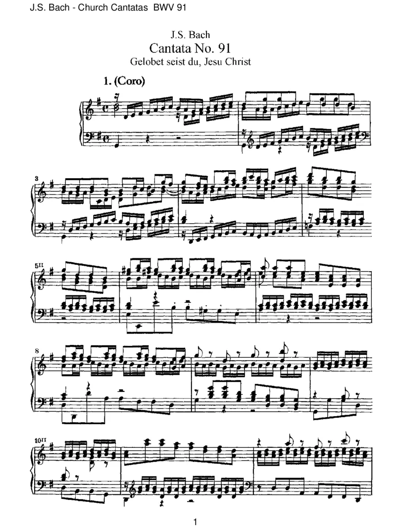 BWV91Gelobetseistdu,JesusChrist_一万首著名钢琴曲谱哈农贝多芬合集视频教学电子版高清无水印可打印_1古典钢琴知名音乐家谱_巴赫钢琴谱全集_J.S巴赫作品全集_JohannSebastianBach(1685-1750)巴赫