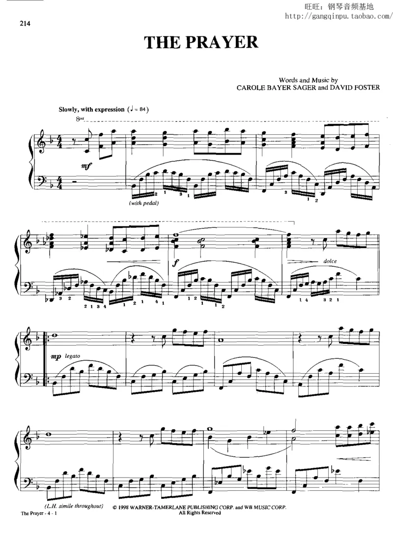 28、流行情调钢琴谱集（296页，共77首）_一万首著名钢琴曲谱哈农贝多芬合集视频教学电子版高清无水印可打印_3流行音乐谱_流行钢琴谱合集形式_高清PDF无水印