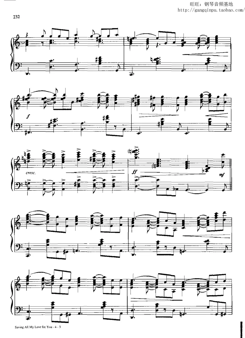 28、流行情调钢琴谱集（296页，共77首）_一万首著名钢琴曲谱哈农贝多芬合集视频教学电子版高清无水印可打印_3流行音乐谱_流行钢琴谱合集形式_高清PDF无水印