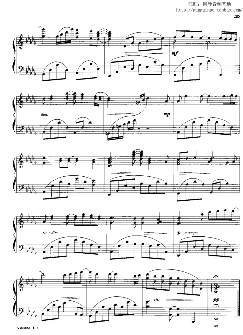 28、流行情调钢琴谱集（296页，共77首）_一万首著名钢琴曲谱哈农贝多芬合集视频教学电子版高清无水印可打印_3流行音乐谱_流行钢琴谱合集形式_高清PDF无水印