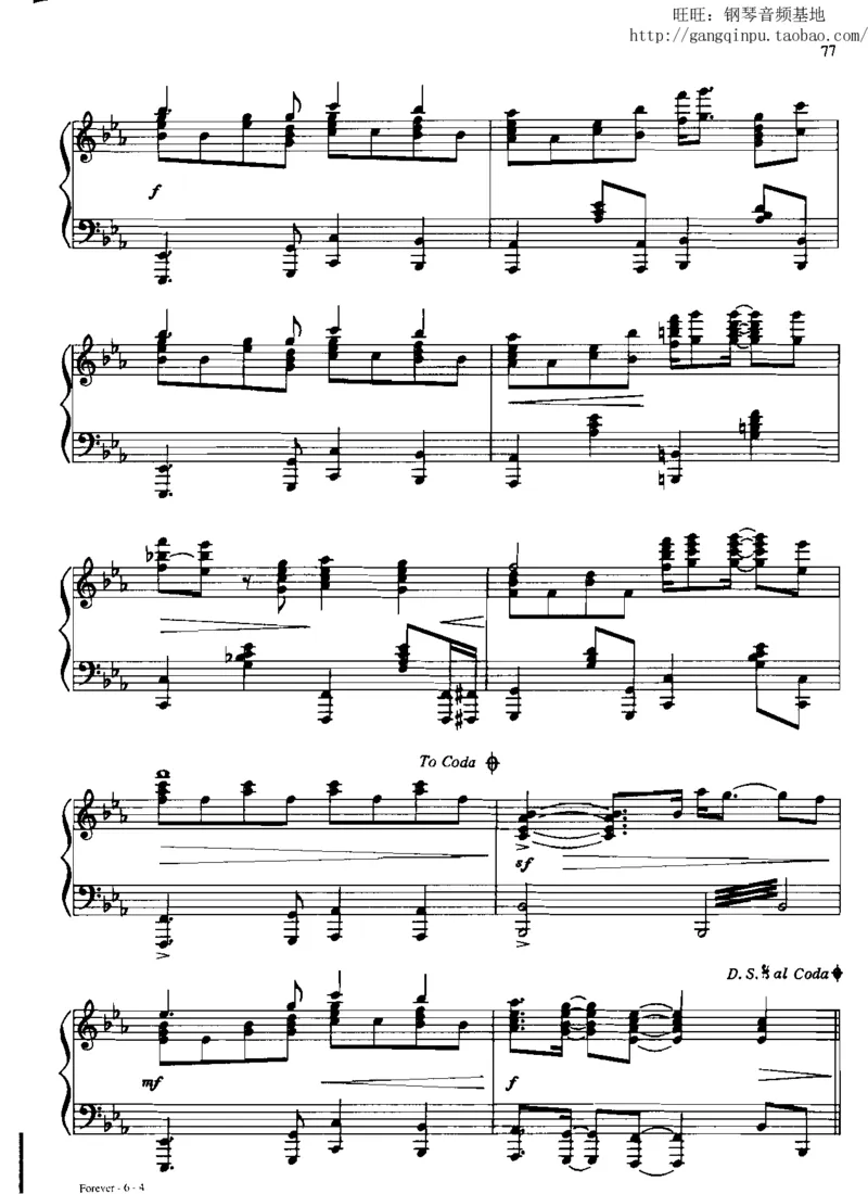 28、流行情调钢琴谱集（296页，共77首）_一万首著名钢琴曲谱哈农贝多芬合集视频教学电子版高清无水印可打印_3流行音乐谱_流行钢琴谱合集形式_高清PDF无水印