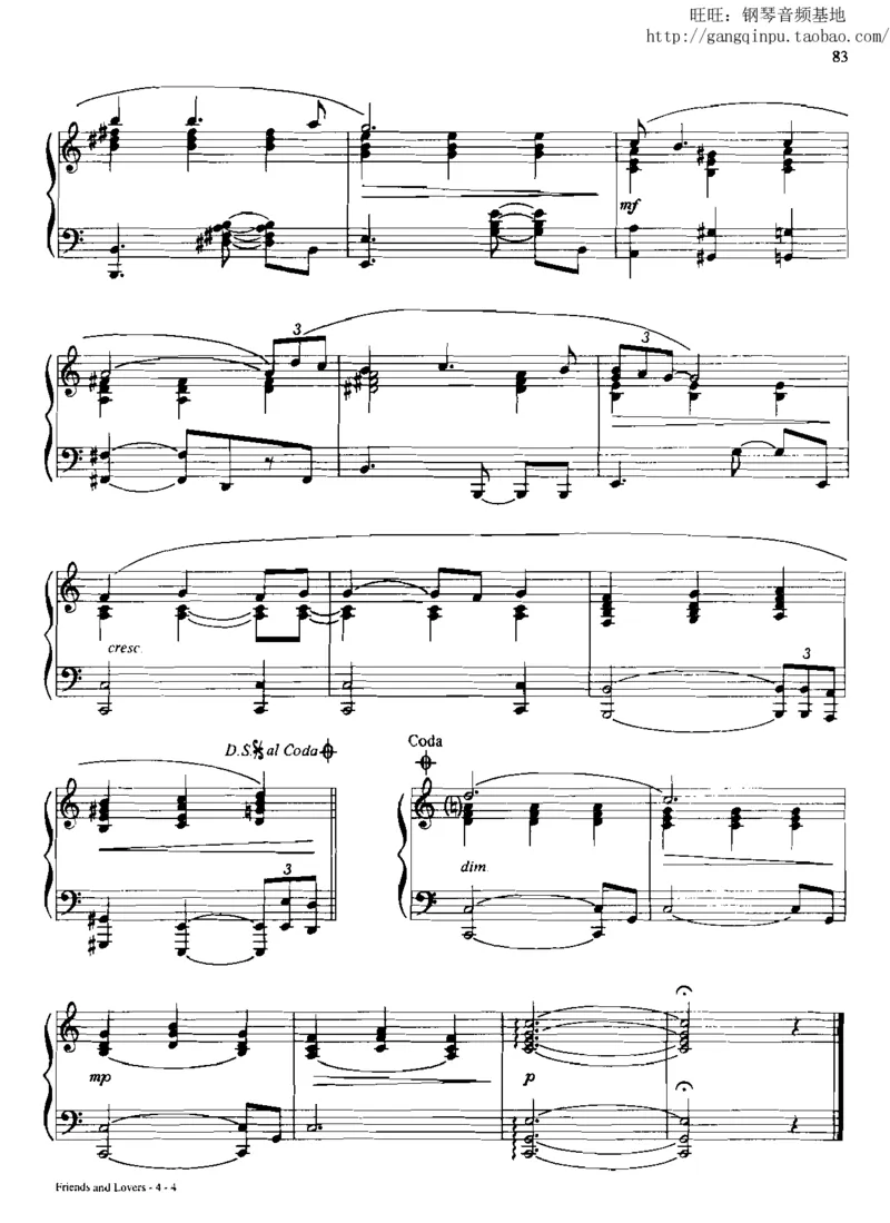 28、流行情调钢琴谱集（296页，共77首）_一万首著名钢琴曲谱哈农贝多芬合集视频教学电子版高清无水印可打印_3流行音乐谱_流行钢琴谱合集形式_高清PDF无水印