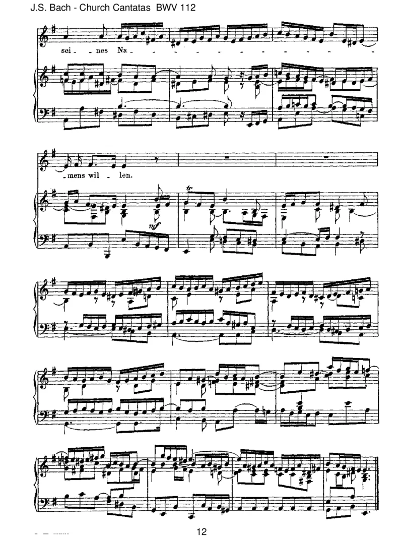 BWV112DerHerristmeingetreuerHirt_一万首著名钢琴曲谱哈农贝多芬合集视频教学电子版高清无水印可打印_1古典钢琴知名音乐家谱_巴赫钢琴谱全集_J.S巴赫作品全集