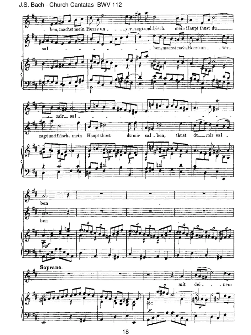 BWV112DerHerristmeingetreuerHirt_一万首著名钢琴曲谱哈农贝多芬合集视频教学电子版高清无水印可打印_1古典钢琴知名音乐家谱_巴赫钢琴谱全集_J.S巴赫作品全集