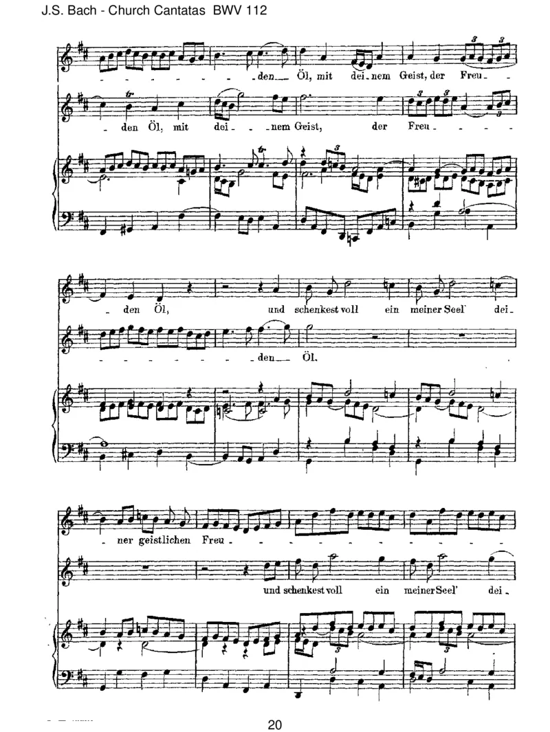 BWV112DerHerristmeingetreuerHirt_一万首著名钢琴曲谱哈农贝多芬合集视频教学电子版高清无水印可打印_1古典钢琴知名音乐家谱_巴赫钢琴谱全集_J.S巴赫作品全集