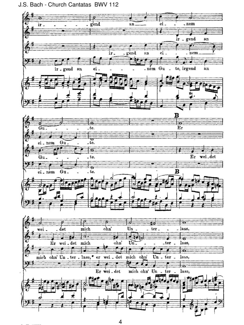 BWV112DerHerristmeingetreuerHirt_一万首著名钢琴曲谱哈农贝多芬合集视频教学电子版高清无水印可打印_1古典钢琴知名音乐家谱_巴赫钢琴谱全集_J.S巴赫作品全集