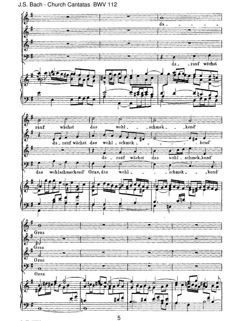 BWV112DerHerristmeingetreuerHirt_一万首著名钢琴曲谱哈农贝多芬合集视频教学电子版高清无水印可打印_1古典钢琴知名音乐家谱_巴赫钢琴谱全集_J.S巴赫作品全集