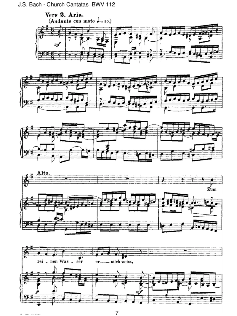 BWV112DerHerristmeingetreuerHirt_一万首著名钢琴曲谱哈农贝多芬合集视频教学电子版高清无水印可打印_1古典钢琴知名音乐家谱_巴赫钢琴谱全集_J.S巴赫作品全集