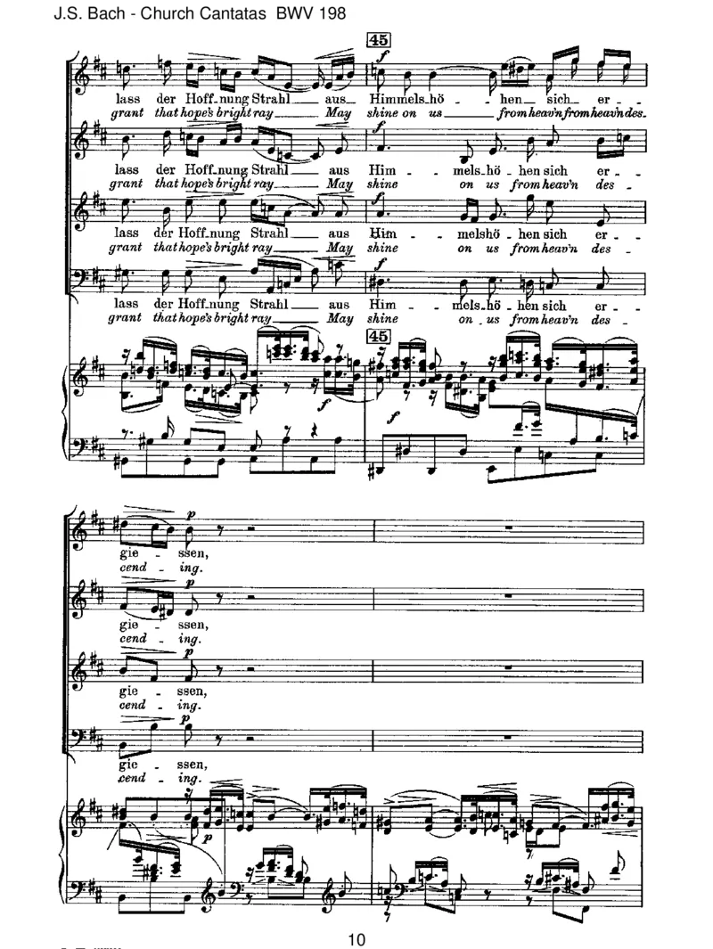 BWV198Lass,F&uuml;rstin,lassnoch[TrauerOde]_一万首著名钢琴曲谱哈农贝多芬合集视频教学电子版高清无水印可打印_1古典钢琴知名音乐家谱_巴赫钢琴谱全集_J.S巴赫作品全集