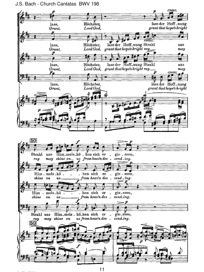 BWV198Lass,F&uuml;rstin,lassnoch[TrauerOde]_一万首著名钢琴曲谱哈农贝多芬合集视频教学电子版高清无水印可打印_1古典钢琴知名音乐家谱_巴赫钢琴谱全集_J.S巴赫作品全集