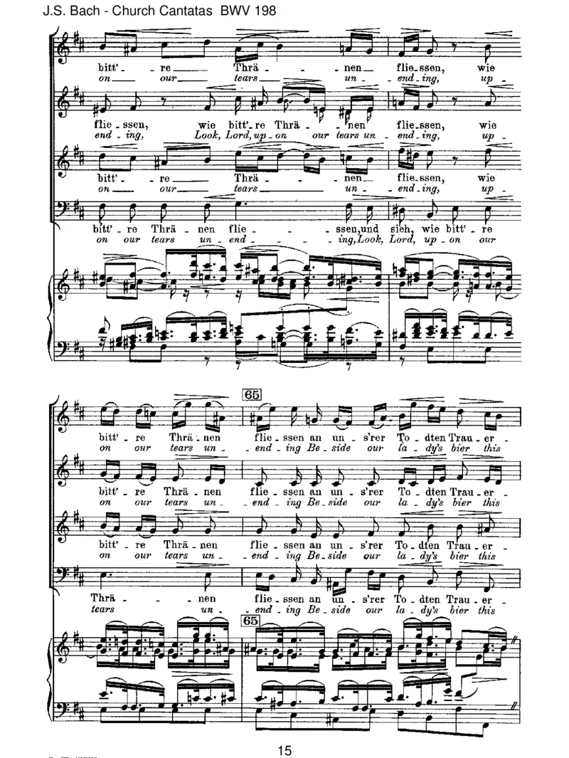 BWV198Lass,F&uuml;rstin,lassnoch[TrauerOde]_一万首著名钢琴曲谱哈农贝多芬合集视频教学电子版高清无水印可打印_1古典钢琴知名音乐家谱_巴赫钢琴谱全集_J.S巴赫作品全集