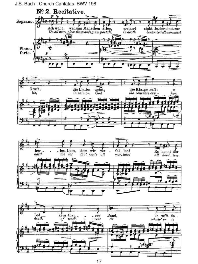 BWV198Lass,F&uuml;rstin,lassnoch[TrauerOde]_一万首著名钢琴曲谱哈农贝多芬合集视频教学电子版高清无水印可打印_1古典钢琴知名音乐家谱_巴赫钢琴谱全集_J.S巴赫作品全集