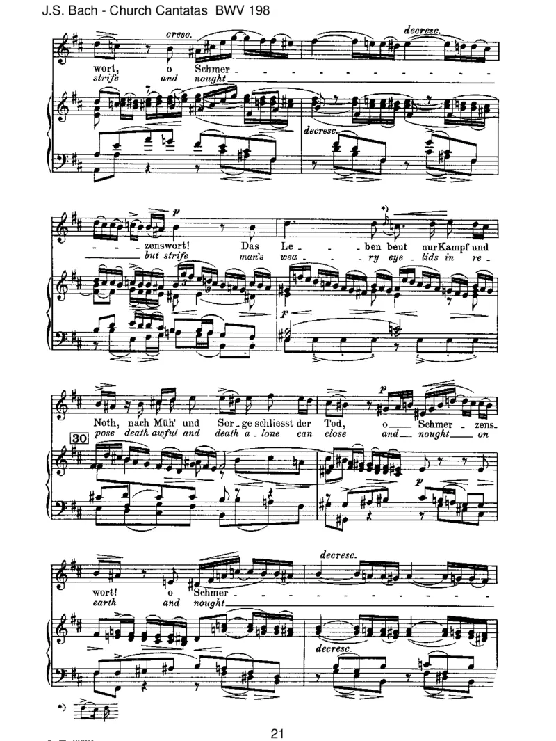 BWV198Lass,F&uuml;rstin,lassnoch[TrauerOde]_一万首著名钢琴曲谱哈农贝多芬合集视频教学电子版高清无水印可打印_1古典钢琴知名音乐家谱_巴赫钢琴谱全集_J.S巴赫作品全集