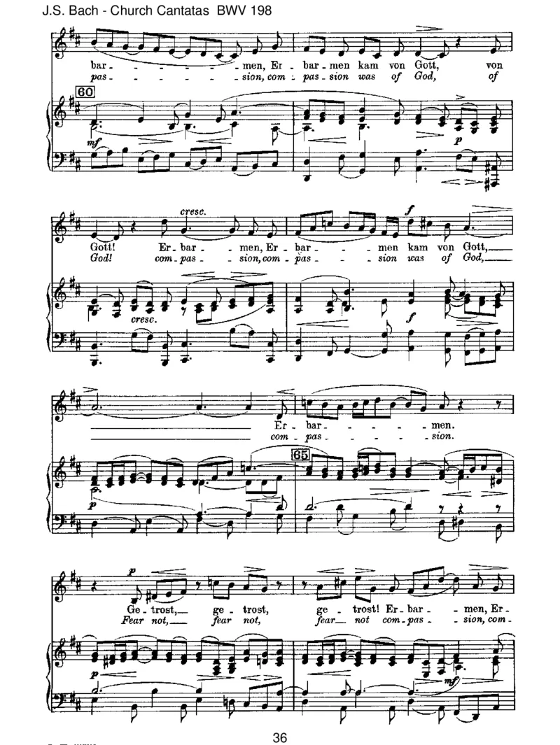 BWV198Lass,F&uuml;rstin,lassnoch[TrauerOde]_一万首著名钢琴曲谱哈农贝多芬合集视频教学电子版高清无水印可打印_1古典钢琴知名音乐家谱_巴赫钢琴谱全集_J.S巴赫作品全集