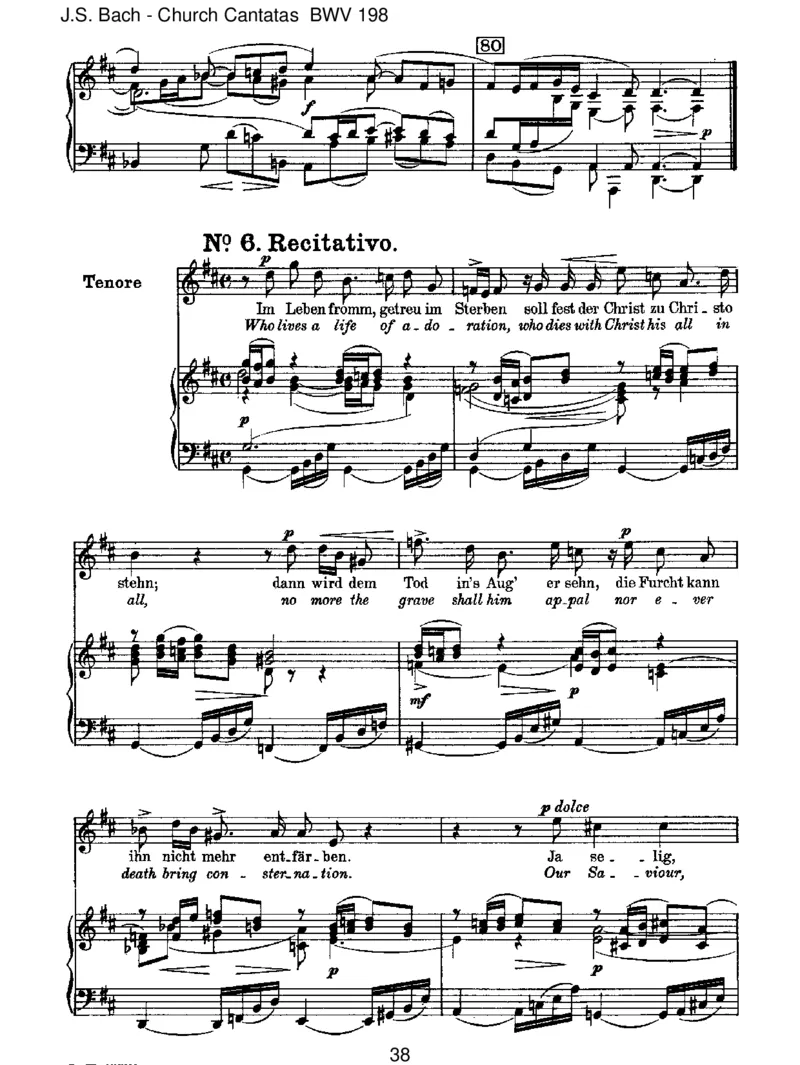 BWV198Lass,F&uuml;rstin,lassnoch[TrauerOde]_一万首著名钢琴曲谱哈农贝多芬合集视频教学电子版高清无水印可打印_1古典钢琴知名音乐家谱_巴赫钢琴谱全集_J.S巴赫作品全集