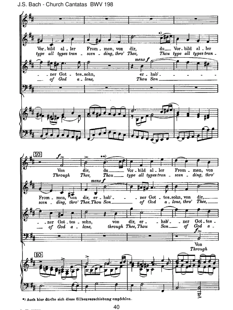 BWV198Lass,F&uuml;rstin,lassnoch[TrauerOde]_一万首著名钢琴曲谱哈农贝多芬合集视频教学电子版高清无水印可打印_1古典钢琴知名音乐家谱_巴赫钢琴谱全集_J.S巴赫作品全集