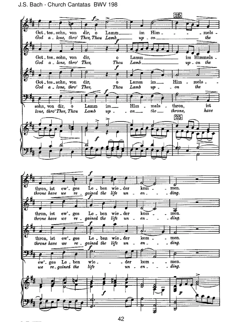 BWV198Lass,F&uuml;rstin,lassnoch[TrauerOde]_一万首著名钢琴曲谱哈农贝多芬合集视频教学电子版高清无水印可打印_1古典钢琴知名音乐家谱_巴赫钢琴谱全集_J.S巴赫作品全集