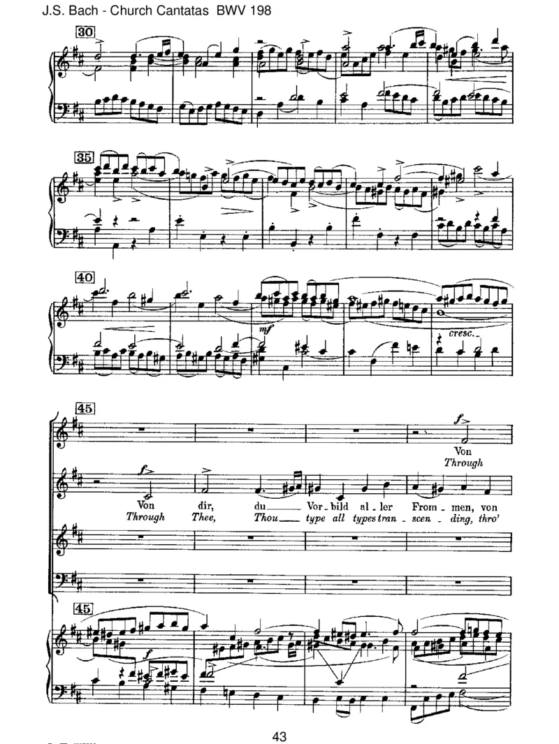 BWV198Lass,F&uuml;rstin,lassnoch[TrauerOde]_一万首著名钢琴曲谱哈农贝多芬合集视频教学电子版高清无水印可打印_1古典钢琴知名音乐家谱_巴赫钢琴谱全集_J.S巴赫作品全集
