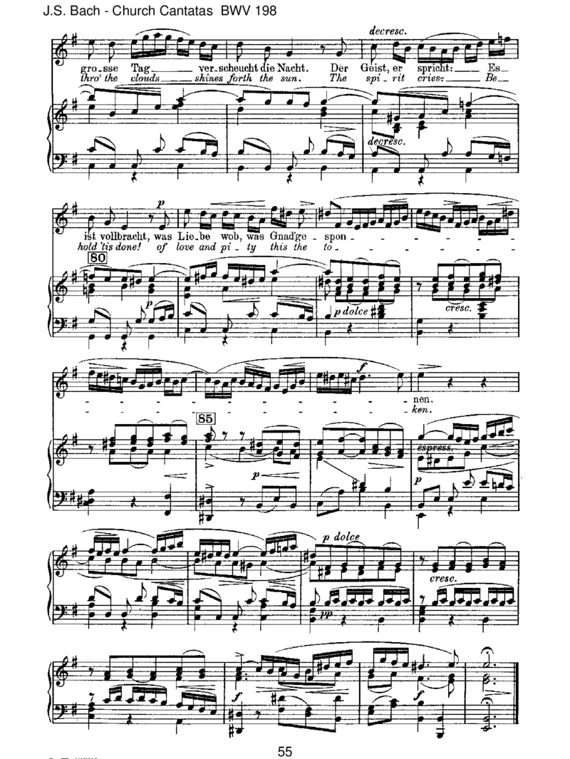 BWV198Lass,F&uuml;rstin,lassnoch[TrauerOde]_一万首著名钢琴曲谱哈农贝多芬合集视频教学电子版高清无水印可打印_1古典钢琴知名音乐家谱_巴赫钢琴谱全集_J.S巴赫作品全集