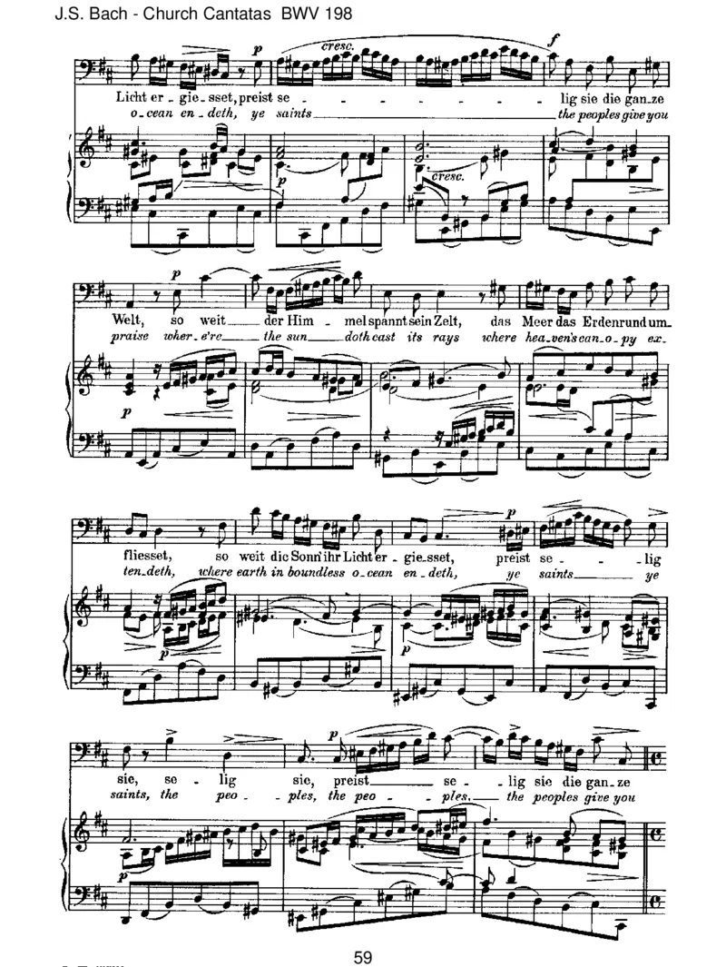 BWV198Lass,F&uuml;rstin,lassnoch[TrauerOde]_一万首著名钢琴曲谱哈农贝多芬合集视频教学电子版高清无水印可打印_1古典钢琴知名音乐家谱_巴赫钢琴谱全集_J.S巴赫作品全集