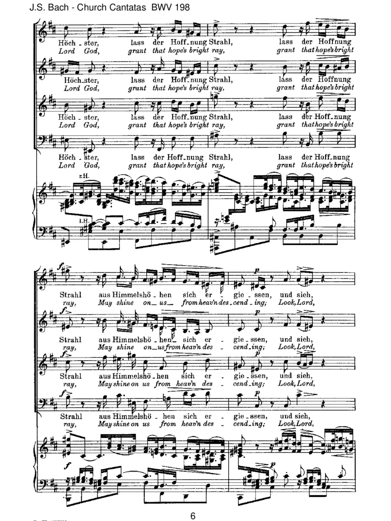 BWV198Lass,F&uuml;rstin,lassnoch[TrauerOde]_一万首著名钢琴曲谱哈农贝多芬合集视频教学电子版高清无水印可打印_1古典钢琴知名音乐家谱_巴赫钢琴谱全集_J.S巴赫作品全集