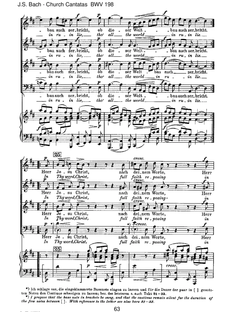 BWV198Lass,F&uuml;rstin,lassnoch[TrauerOde]_一万首著名钢琴曲谱哈农贝多芬合集视频教学电子版高清无水印可打印_1古典钢琴知名音乐家谱_巴赫钢琴谱全集_J.S巴赫作品全集